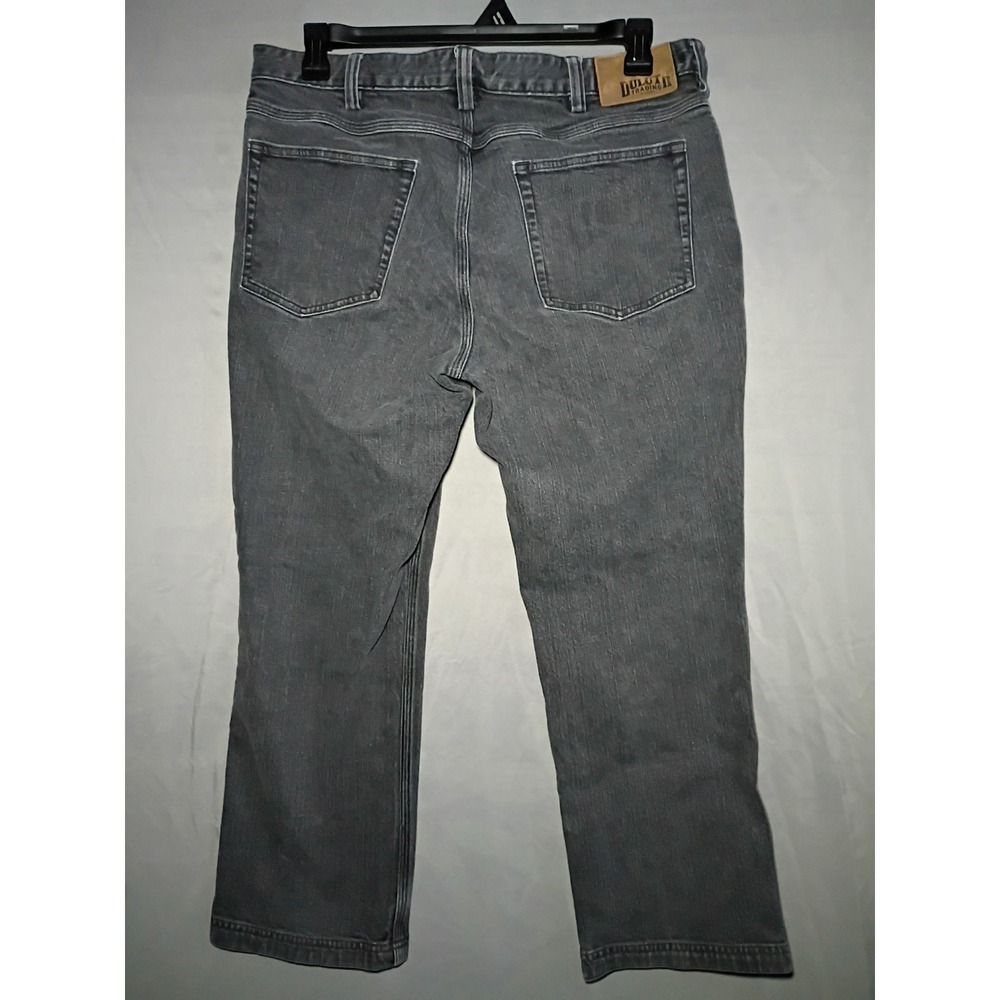 Duluth Trading Flex Ballroom Jeans Men 36x28 Black Denim Workwear Ranchwear - Picture 7 of 9